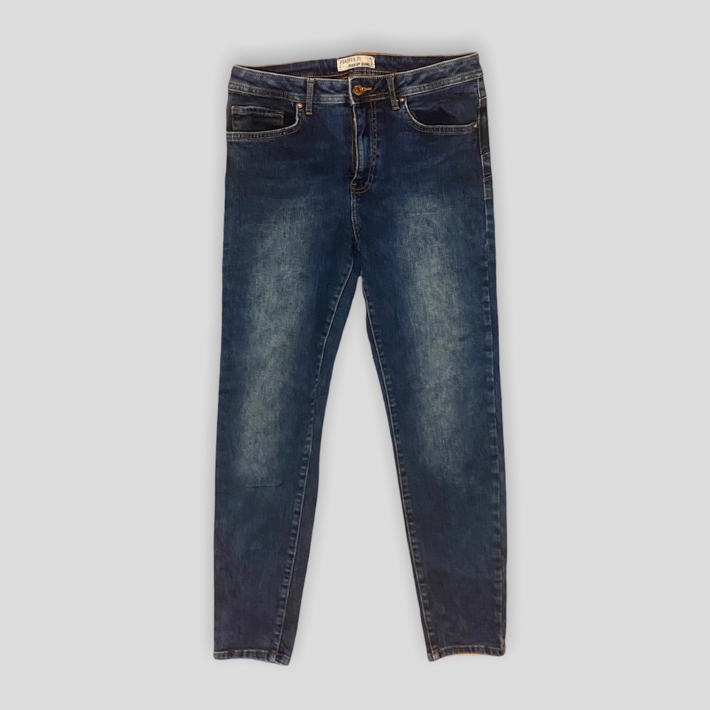 Blue Jeggings, Forever 21, size 29, good condition
